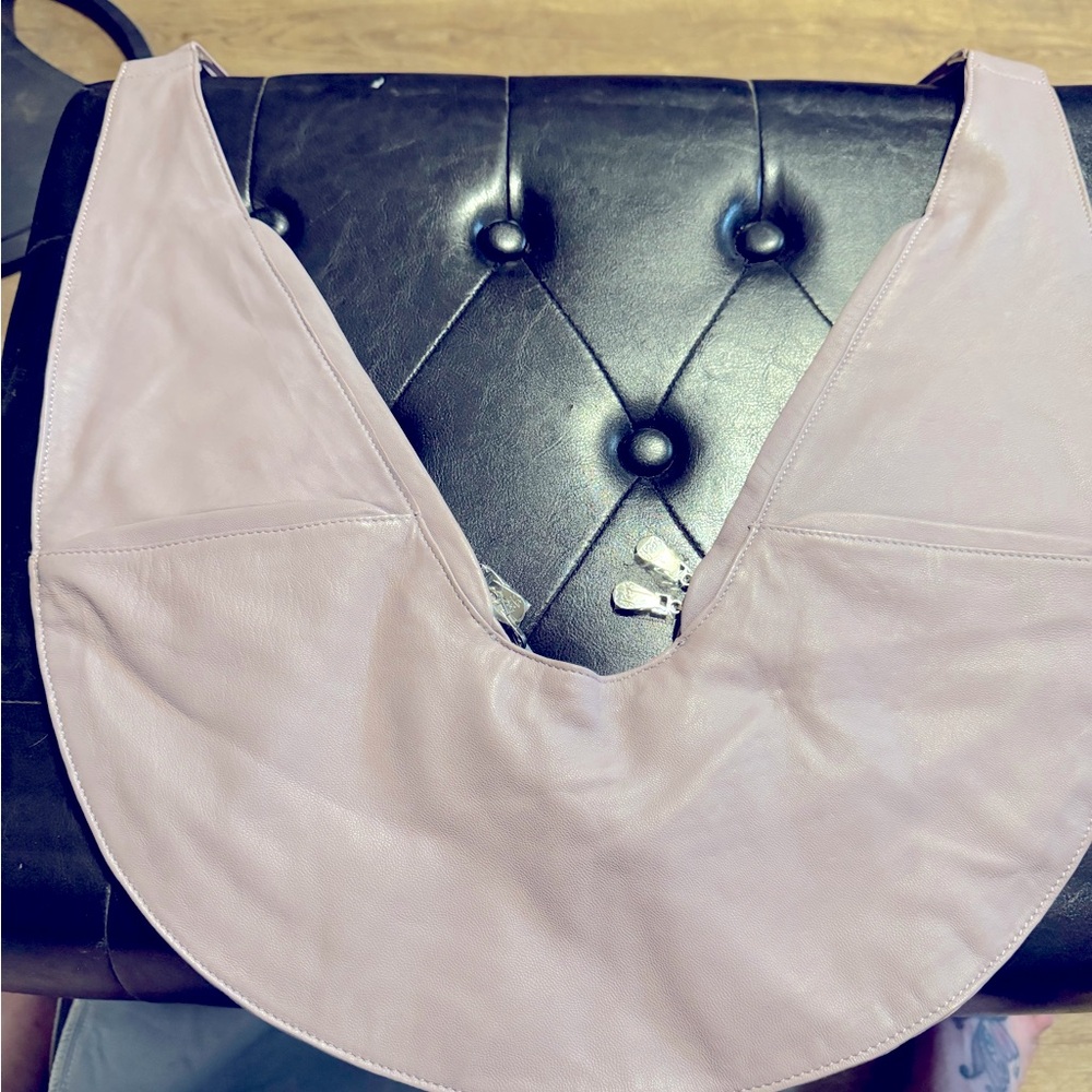 The Sash Bag lavender sunset new standard leather nwt